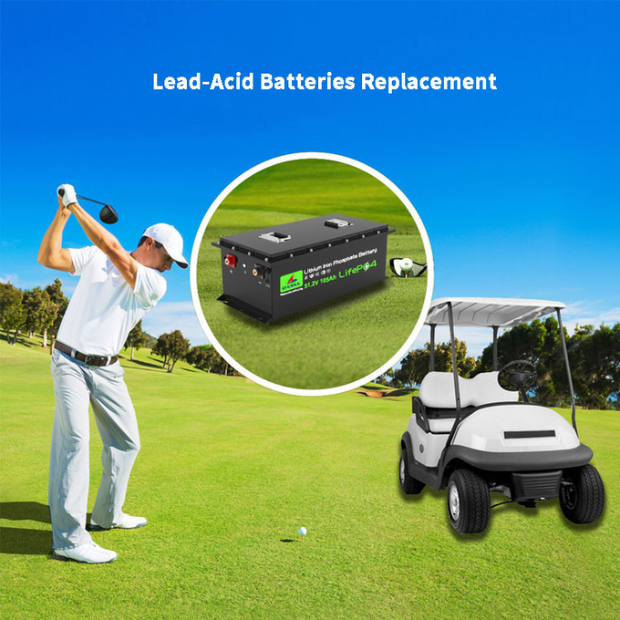 Lithium Ion Golf Cart Battery , 51.2V 105Ah LiFePo4 Battery Pack