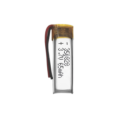 리튬-폴리머 전지 65mAh 높은 전기 3.7 Ｖ 리포 배터리 350828