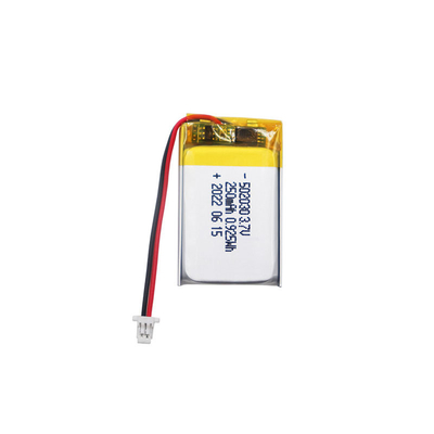 502030 bateria pequena da bateria 3,7 V 250mah Lipo de Lipo do polímero para o fone de ouvido