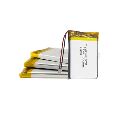 Petite batterie au lithium solaire rechargeable de polymère de la batterie 503450 1000mAh 3.7v de Lipo