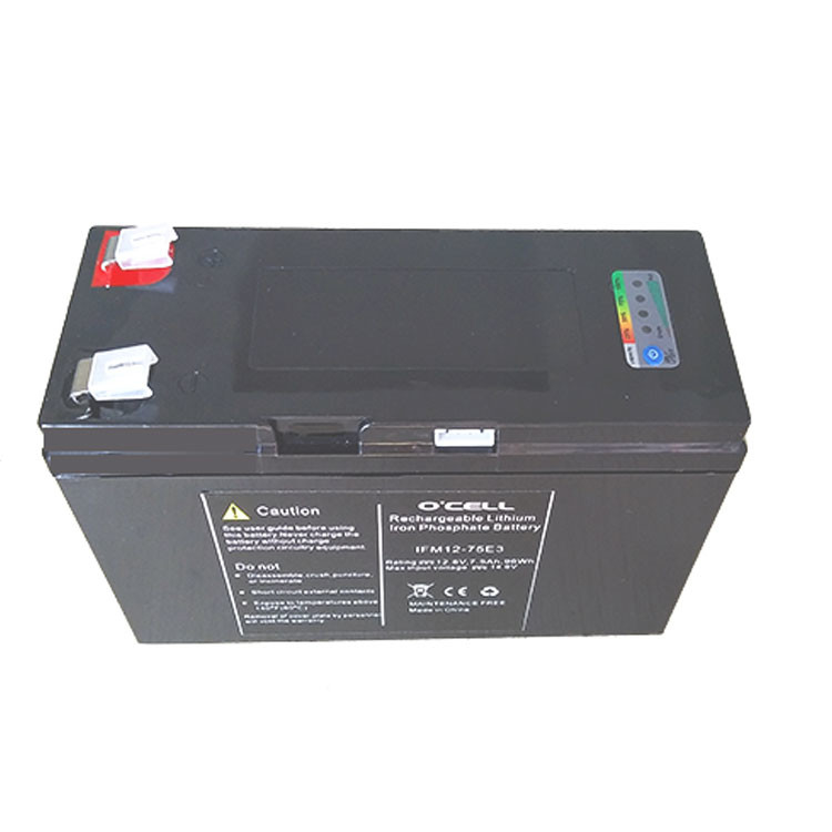 Rechargeable Lithium Iron Battery Lifepo4 12.8V 7.5Ah Battery Pack