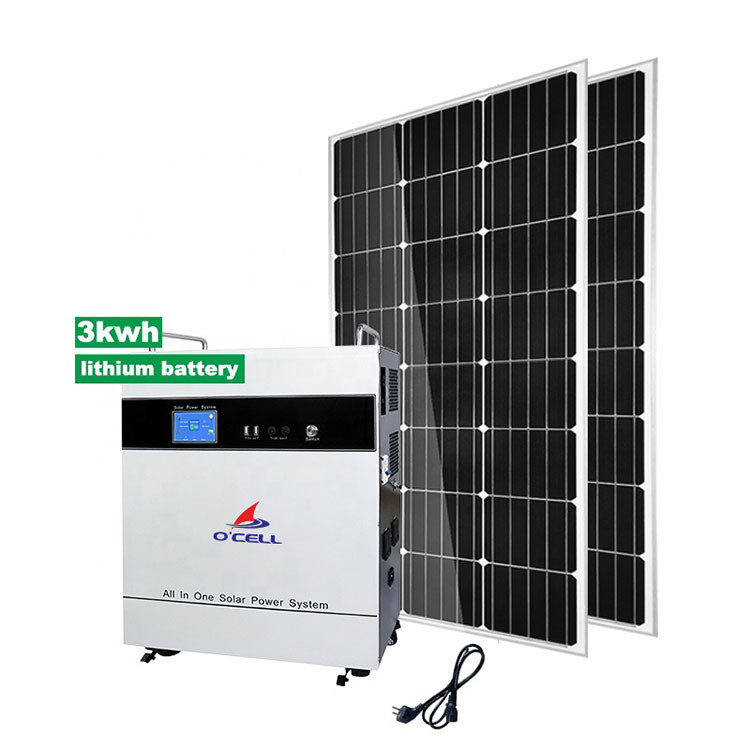 Portable Off Grid Charge Controller Inverter Solar Energy System 3000w