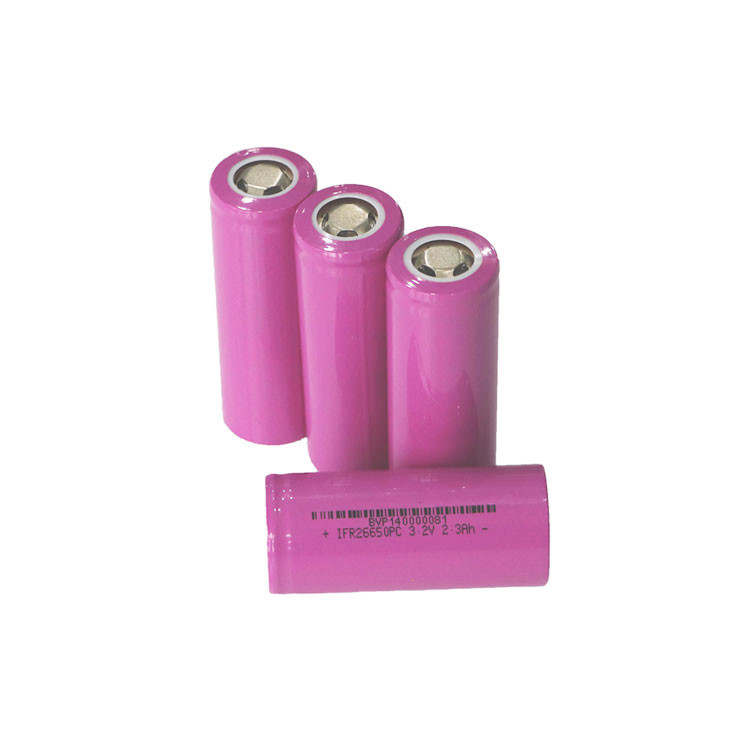 26650 LiFePO4 Power Battery High Rate 3.2V 3.4Ah Cylinder Lithium Ion Battery