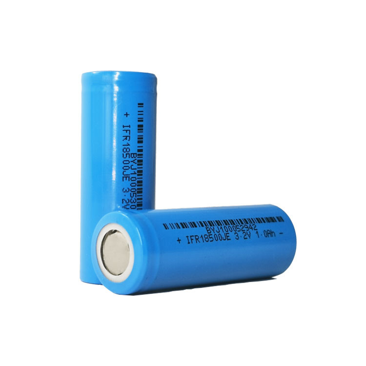 Lithium Iron 18500 3.2V Lifepo4 Battery Cell 1000mAh Rechargeable Grade A