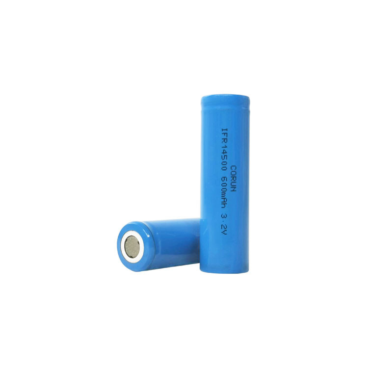 Bateria LiFePo4 recarregável IFR14500 3,2V 600mAh grau AAA