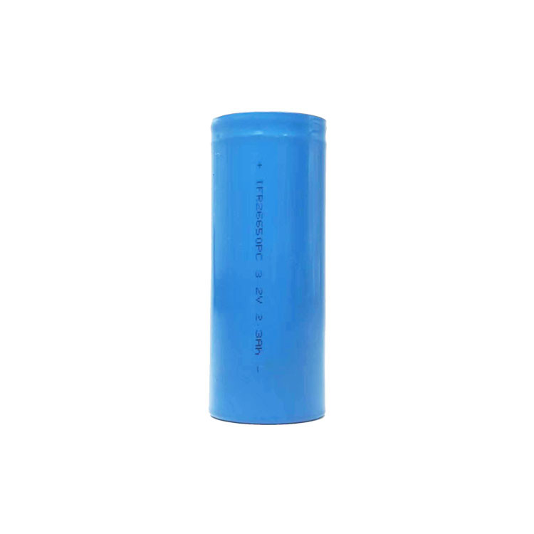 Bateria recarregável LiFePO4 26650 2300mAh, célula de bateria LFP 2.3Ah