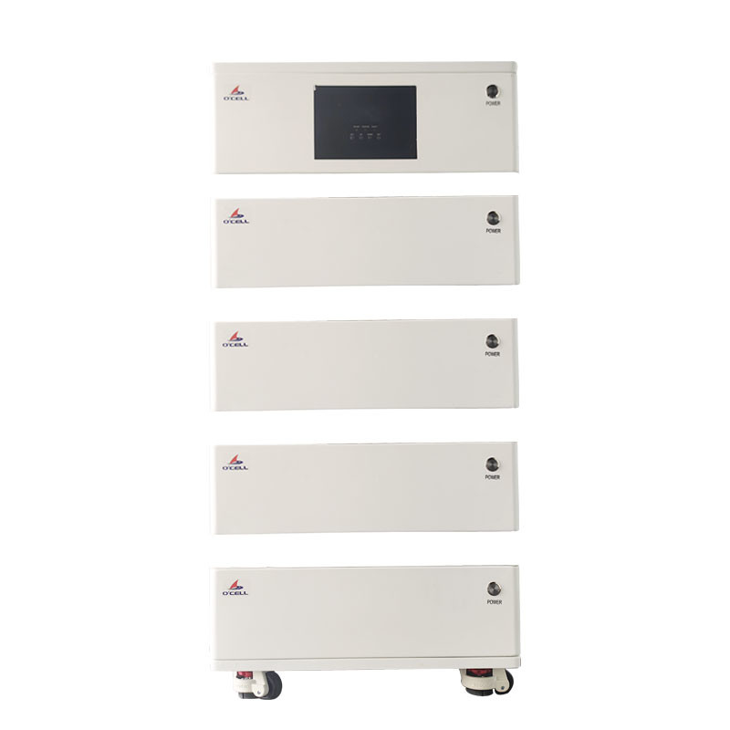 Ess Lifepo4 48vのリチウム イオン電池100Ah 200Ahは1つのシステム雑種のすべてを積み重ねた