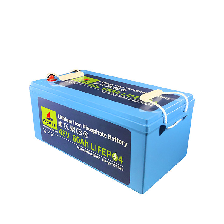 Profundo ciclo de vida Batería de iones de litio BMS Pack 48V 60Ah 120Ah con amplio rango de temperatura