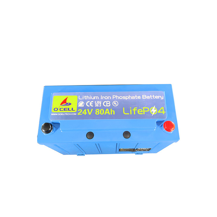 Batterie de stockage d'énergie LifePo4 24V 24V 80Ah Lithium Fer Phosphate LifePo4 Batterie avec BMS