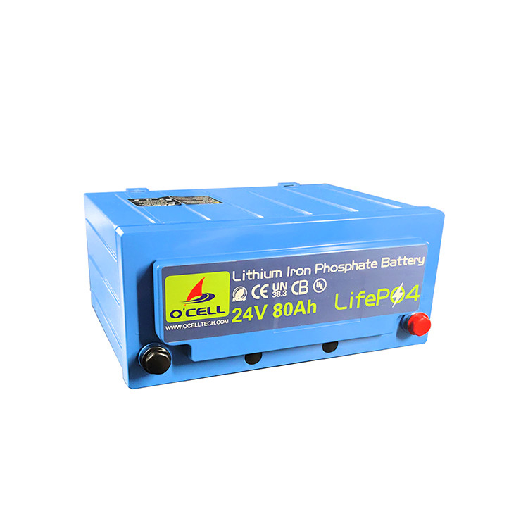 Bateria LiFePO4 de ferro-lítio-fosfato de 24V80Ah Bateria de armazenamento de energia 24V80Ah