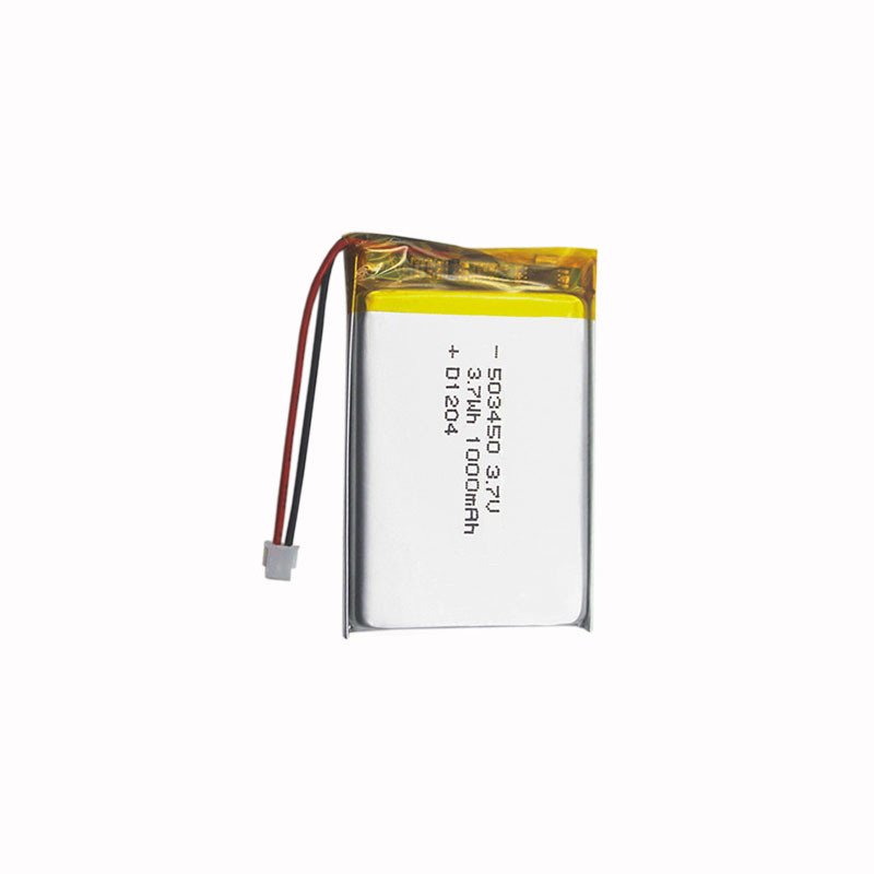 Small Short Battery Rechargeable Solar Small Lipo Battery 503450 1000mAh 3.7v Polymer ...