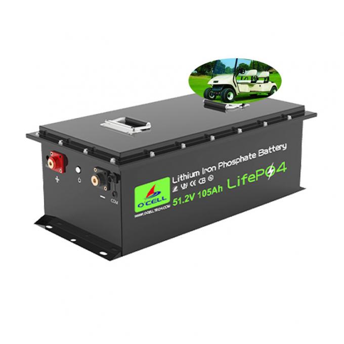 Lithium Ion Golf Cart Battery , 51.2V 105Ah LiFePo4 Battery Pack